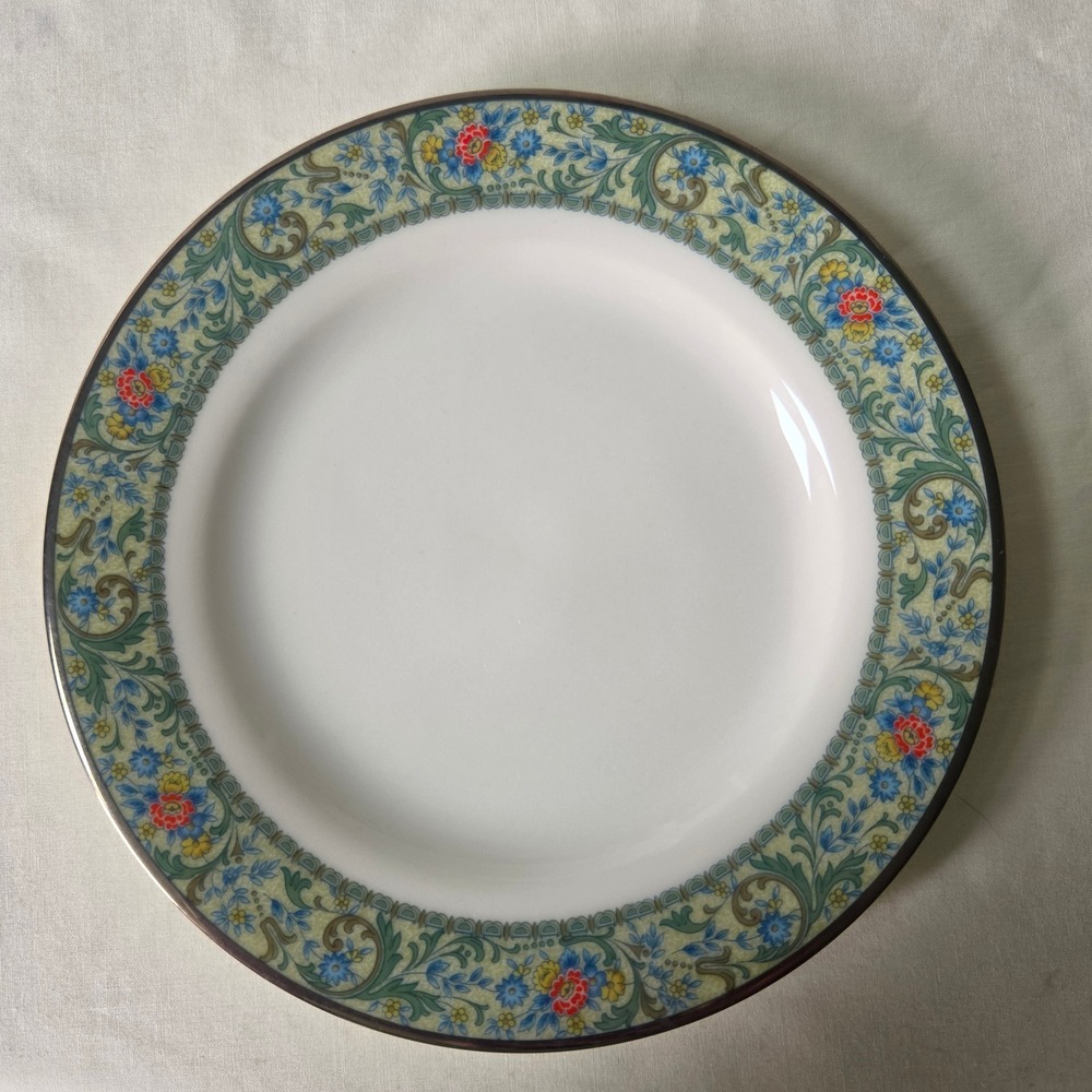 Noritake Ivory China Isolde 7019 Bread Butter Plate Floral Gold Trim Japan Vtg.